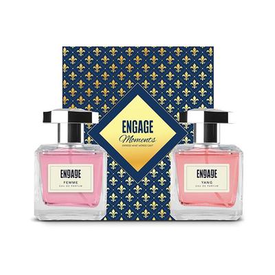 Engage EDP Yang + Femme 100ml each Giftbox 2's - Men Perfumes (Edt/Edp)