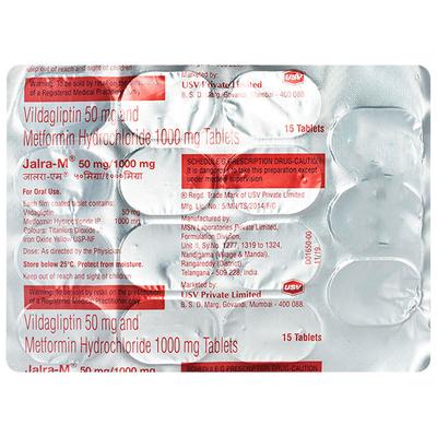 Jalra M 50/1000Mg Tablet 15's - Diabetes-Ant