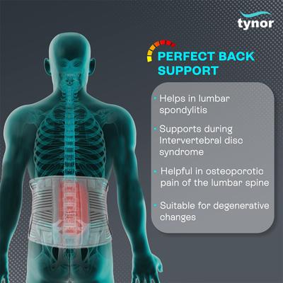 Tynor LS Belt Lumbopore (XXL) (A 04) - Abdomen/Neck/Arm/Elbow Supports
