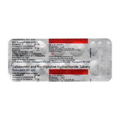 GABAPENT NT 100 Tablet 10's - Neuropathic Pain-Dru