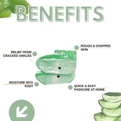 House of Beauty Aloe Vera Paraffin Foot Socks For Home Pedicure To Smoothen Cracked Heels (1Pair) 1's - Manicure & Pedicure Kits