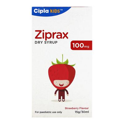 Ziprax Strawberry Flavour 100mg Dry Syrup 30ml - Bacterial Infections-Cep