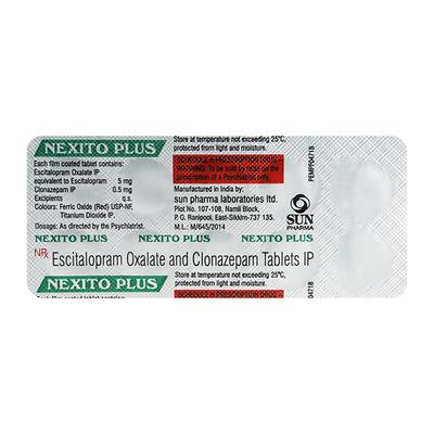 Nexito Plus Tablet 10'S - Anxiety-Anx