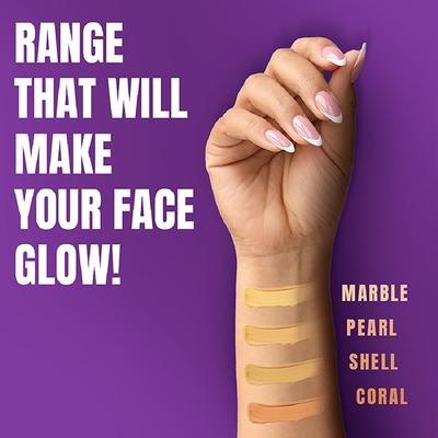 Elle 18 Lasting Glow Foundation, 03 Shell for Wheatish Skin 27ml - Foundation