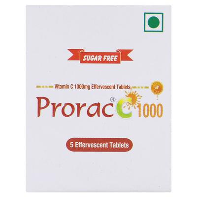Prorac C 1000 Sugar Free Effervescent Tablet 5's - Supplements-Vic