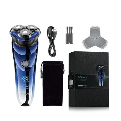 VGR V-305 Wet and Dry Shaver, 100 min Runtime (Blue) 1's - Shavers