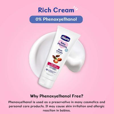 Chicco Baby Moments Rich Cream 100gm - Creams, Lotions & Oils