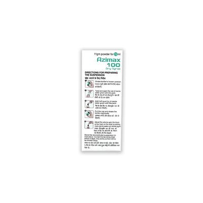 Azimax 100 Peppermint Flavour Dry Syrup 15ml - Bacterial Infections-Mac