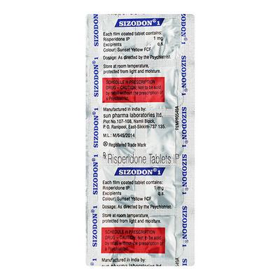 Sizodon 1mg Tablet 10'S - Psychosis-Ans