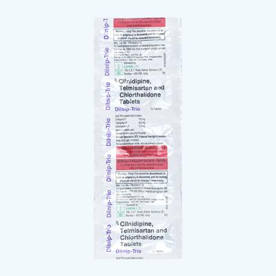 Dilnip Trio Tablet 10'S - Hypertension-Ang