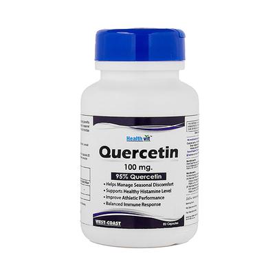 Healthvit Quercetin 100mg Natural Bioflavonoid- Capsules 60's - Herbal Dietary Supplement