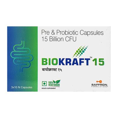 BIOKRAFT 15 Capsule 10's - Diarrhoea-Ant