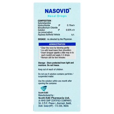 NASOVID Nasal Drops 10ml - Nasal Congestion-Nas