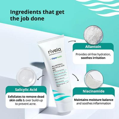 RIVELA ALLANTOIN & SALICYLIC ACID Gel 50ml - Dry Skin-Emo