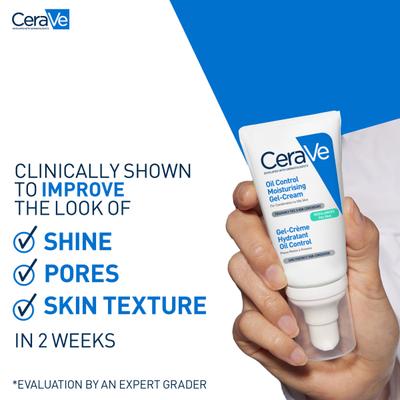 CeraVe Oil Control Gel-Cream Lightweight Moisturizer for Oily & Combination Skin with Shine Control 52 ml - Face Oils