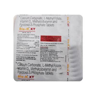 BIO D3 XT Tablet 15's - Supplements-Cal