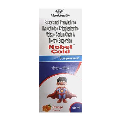 NOBEL COLD Orange Flavour Suspension 60ml - Cough And Cold-Cou