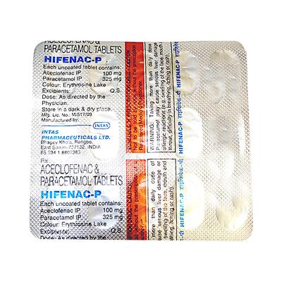 Hifenac P Tablet 15'S - Pain relief-Nsa