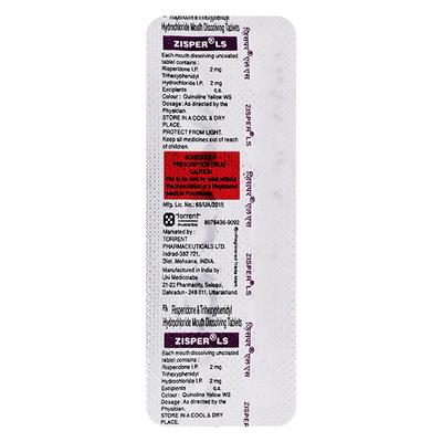 Zisper LS Tablet 10'S - Schizophrenia-Aps