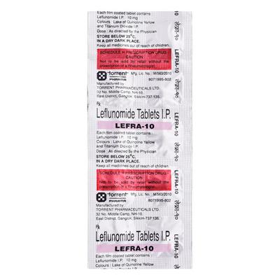Lefra 10mg Tablet 10'S - Arthritis-Dis