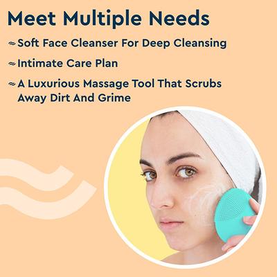 Gubb Silicone Face Cleaner Light Blue 50 gm - Massagers