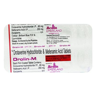 DROLIN M Tablet 10's - Muscle Spasm-Ant
