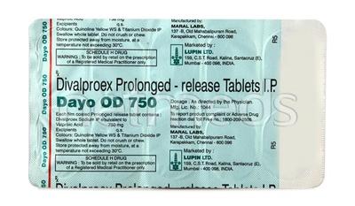 Dayo OD 750mg Tablet 10'S - Epilepsy/Convulsion-Ant