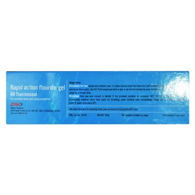 RA Thermoseal New Rapid Action Fresh Mint Flavour Gel 100gm - Toothpaste