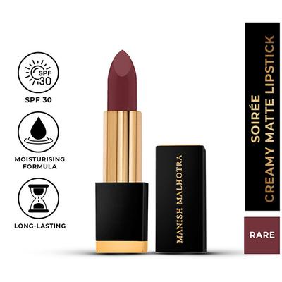 Myglamm Manish Malhotra Soiree Creamy Matte Lipstick - 07 Rare 4.2 gm - Lipsticks