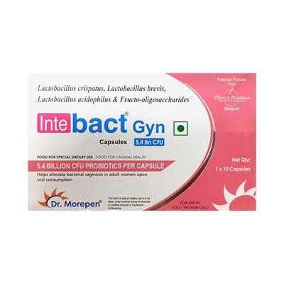 INTEBACT GYN 5.4billion cfu Capsule 10's - Diarrhoea-Ant