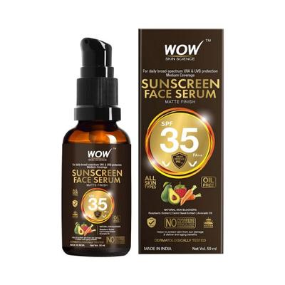WOW Skin Science Matte Finish Sunscreen Serum SPF 35 PA++ 50 ml - Body Sunscreen