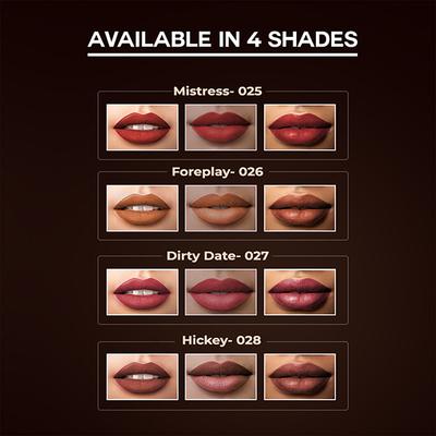 Colorbar Luxe Collection Sinful Matte Lipcolour Hickey 028 3.5gm - Liquid Lipsticks