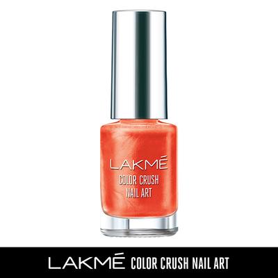 Lakme Color Crush Nailart M8 Coral 6 Ml - Nail Polish