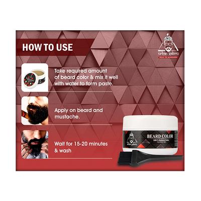 Urban Gabru Beard Color with Henna Powder - Natural Black 70gm - Beard Colour