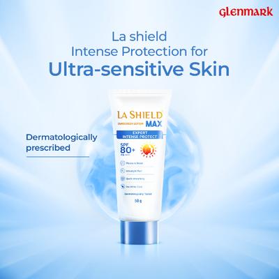 La Shield Max SPF 80+ PA++++ Intense sun protection Sunscreen Lotion 50 g - Face Sunscreen