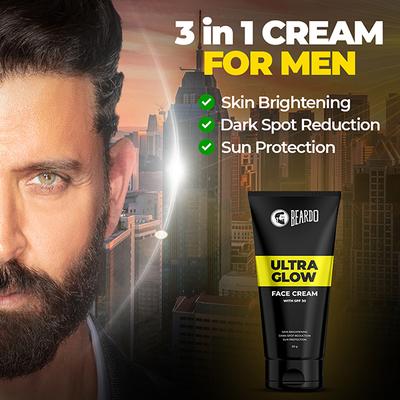 Beardo Ultra Glow SPF 30 Face Cream 60 gm - Face Creams
