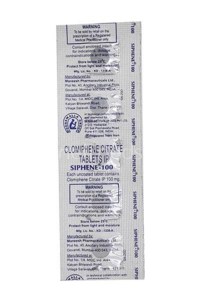 Siphene 100mg Tablet 5'S - Hormonal Therapy-Tro