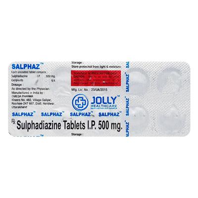Salphaz 500mg Tablet 10'S - Bacterial Infections-Sul