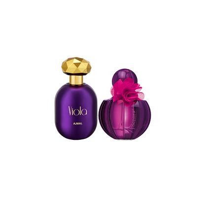 Ajmal Viola EDP Fruity Floral Perfume And Senora EDP Floral Spicy Perfume 150 ml - Women Perfumes (Edt/Edp)