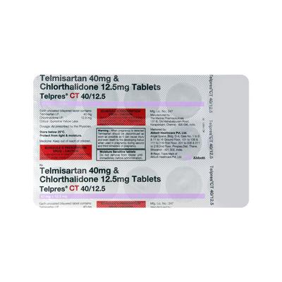 Telpres Ct 40/12.5Mg Tablet 15's - Hypertension-Ang