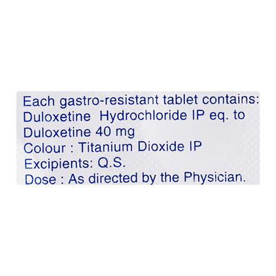 Duvanta 40mg Tablet 10'S - Depression-Ant