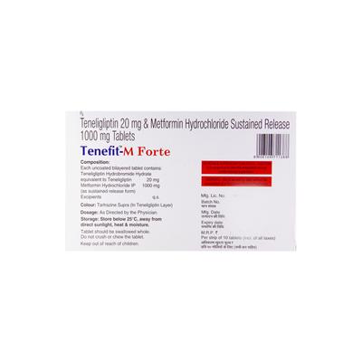 Tenefit M Forte Tablet 10'S - Diabetes-Ant