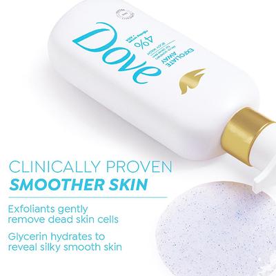Dove 4% Refining Serum + AHA Exfoliate Away Serum Body Wash, 300 ml - Shower Gels & Body Wash