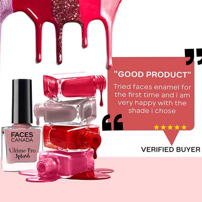 Facescanada Ultime Pro Splash Nail Enamel Pink Rouge 103 8 ml - Nail Polish