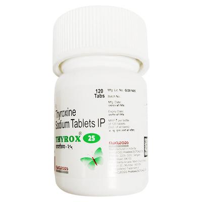 THYROX 25 Tablet 120's - Hypothyroidism