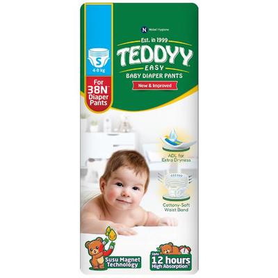 Teddyy Easy Baby Diaper Pant (S) 38's - Diapers & Wipes