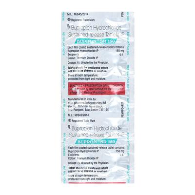 Bupron SR 150 Tablet 10'S - Depression-Ant