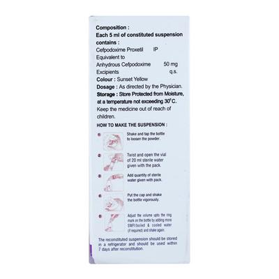 PODOCEF 50 Dry Syrup 30ml - Bacterial Infections-Cep