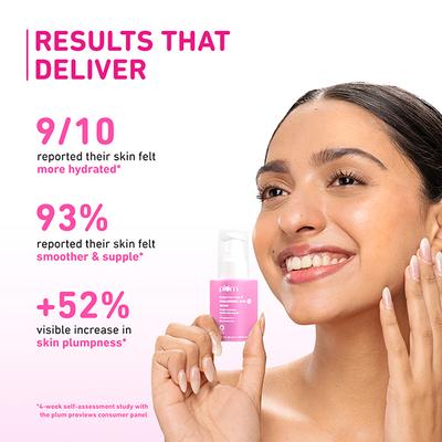 Plum 2% Hyaluronic Acid Serum with Bulgarian Rose Hydration Boost Fragrance free 30ml - Face Serum