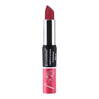 Sivanna Colors 2 in 1 Lipstick & Lip Gloss - DK061 21 20 gm - Lip Glosses